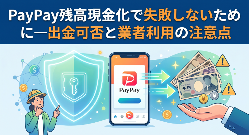 PayPay残高現金化で失敗しないために―出金可否と業者利用の注意点